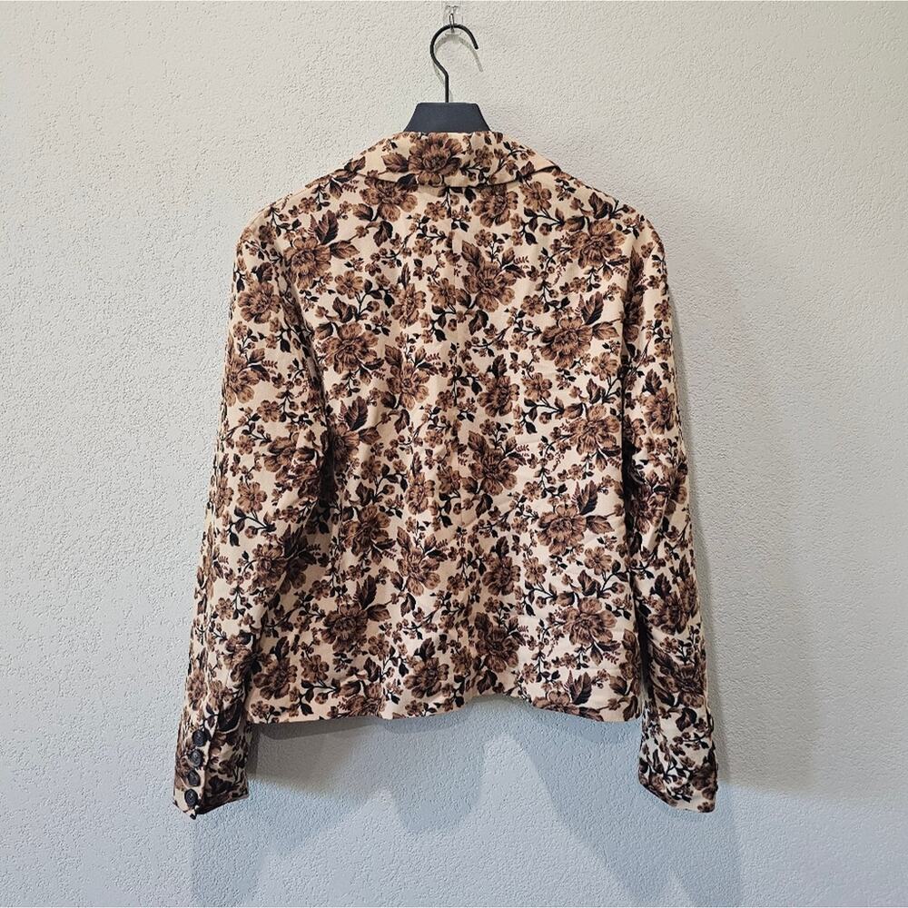Free People Floral Print Boxy Blazer Sz XS - Picture 7 of 11